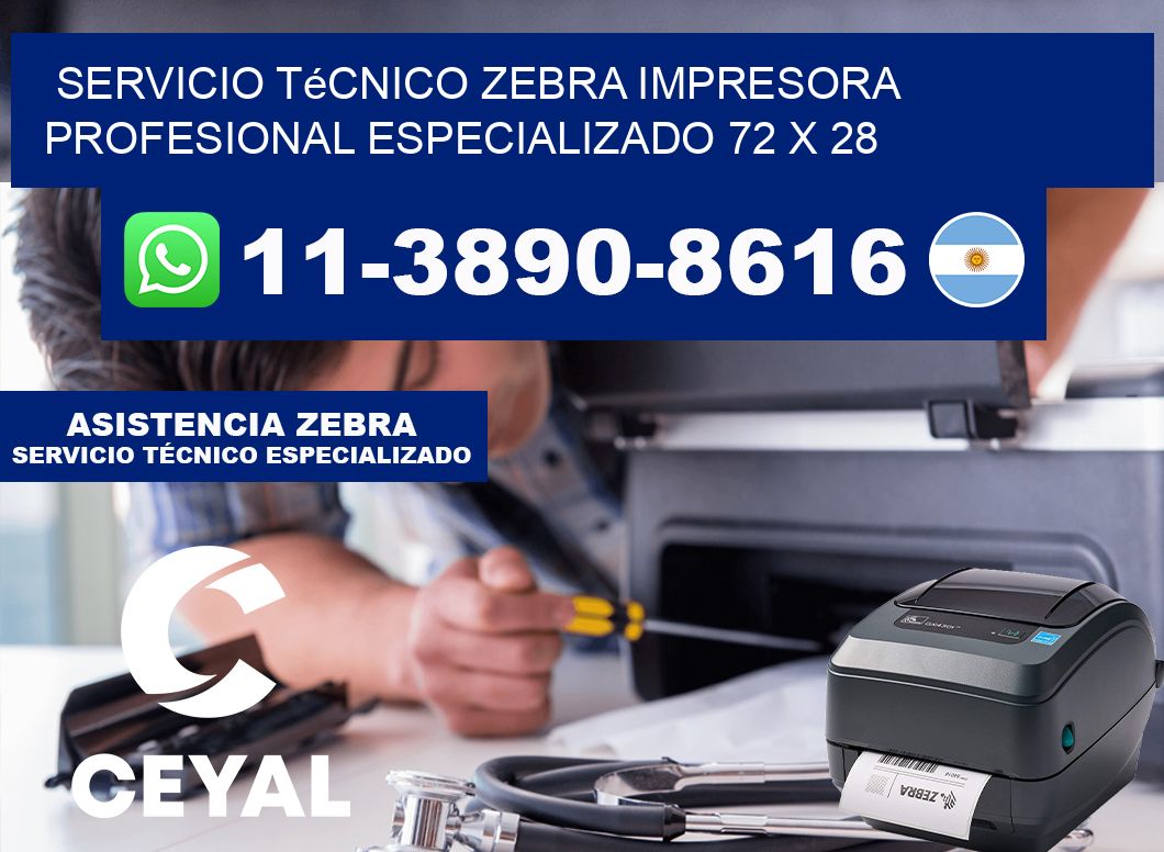 Servicio Técnico Zebra Impresora Profesional Especializado 72 x 28