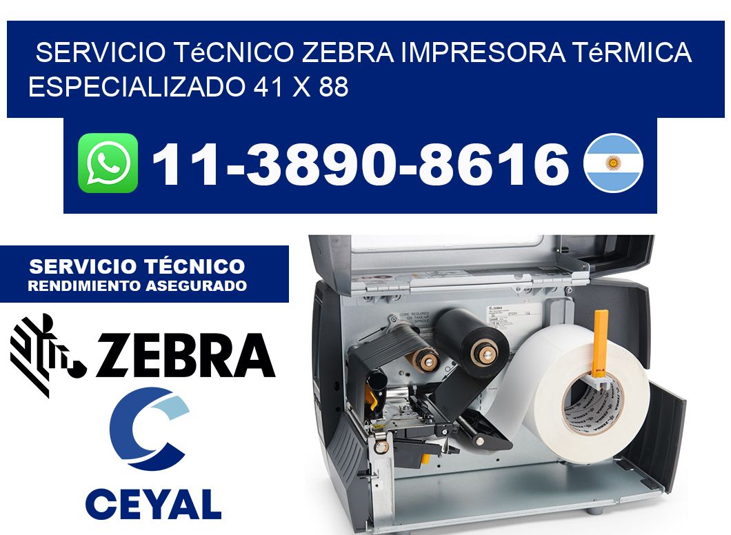 Servicio Técnico Zebra Impresora Térmica Especializado 41 x 88