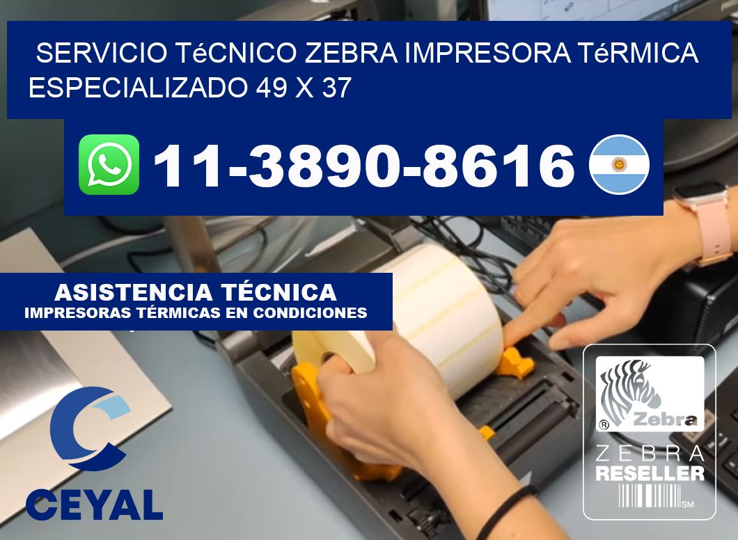 Servicio Técnico Zebra Impresora Térmica Especializado 49 x 37