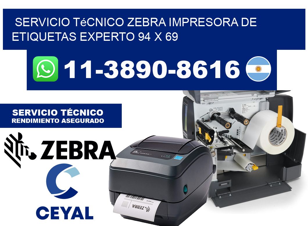 Servicio Técnico Zebra Impresora de Etiquetas Experto 94 x 69