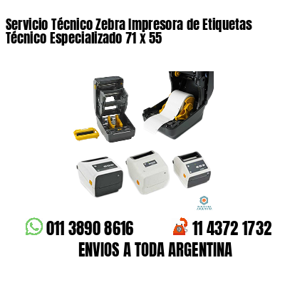 Servicio Técnico Zebra Impresora de Etiquetas Técnico Especializado 71 x 55