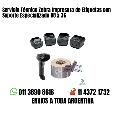 Servicio Técnico Zebra Impresora de Etiquetas con Soporte Especializado 88 x 36