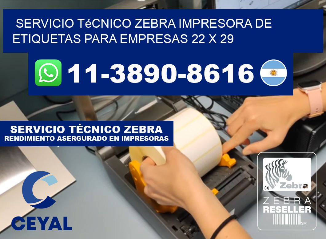 Servicio Técnico Zebra Impresora de Etiquetas para Empresas 22 x 29