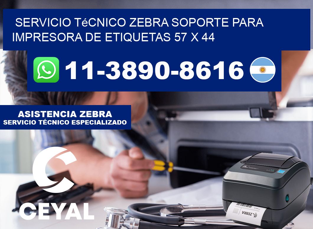 Servicio Técnico Zebra Soporte para Impresora de Etiquetas 57 x 44