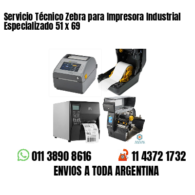 Servicio Técnico Zebra para Impresora Industrial Especializado 51 x 69