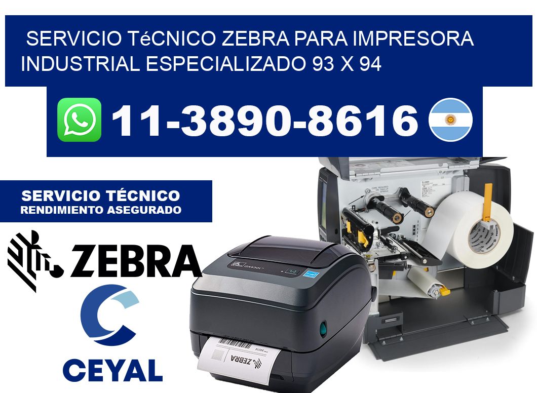 Servicio Técnico Zebra para Impresora Industrial Especializado 93 x 94