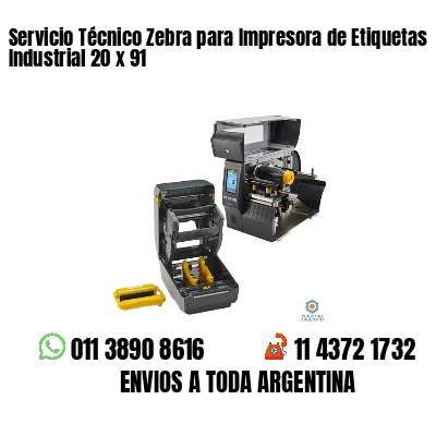 Servicio Técnico Zebra para Impresora de Etiquetas Industrial 20 x 91