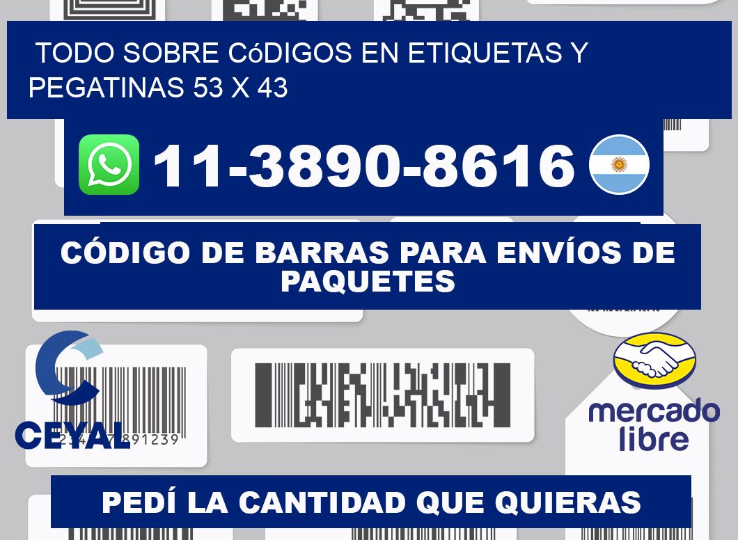 Todo sobre códigos en etiquetas y pegatinas 53 x 43