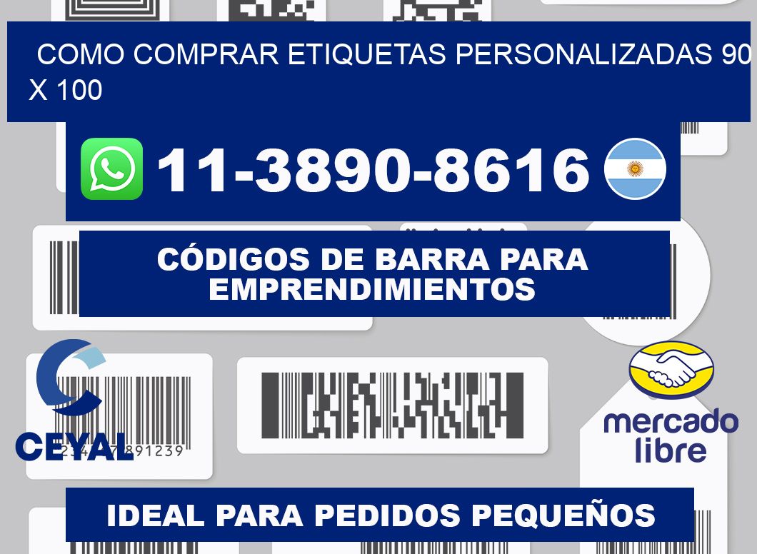 como comprar etiquetas personalizadas 90 x 100