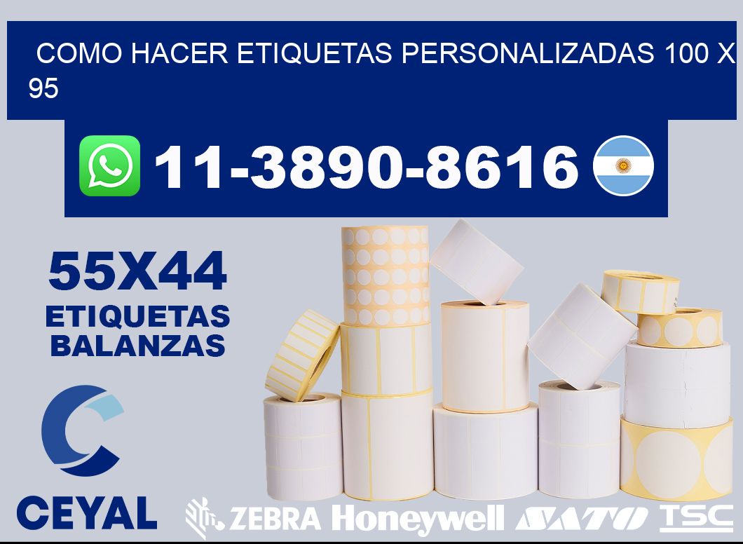 como hacer etiquetas personalizadas 100 x 95