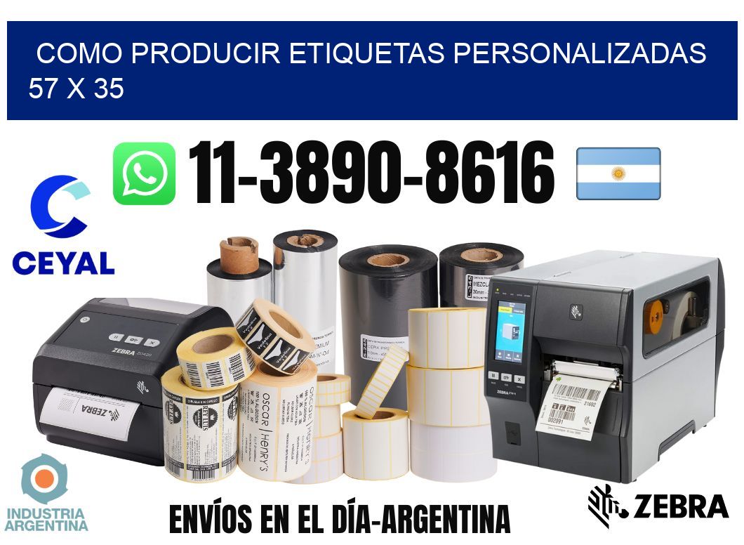 como producir etiquetas personalizadas 57 x 35