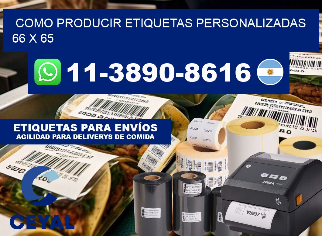 como producir etiquetas personalizadas 66 x 65