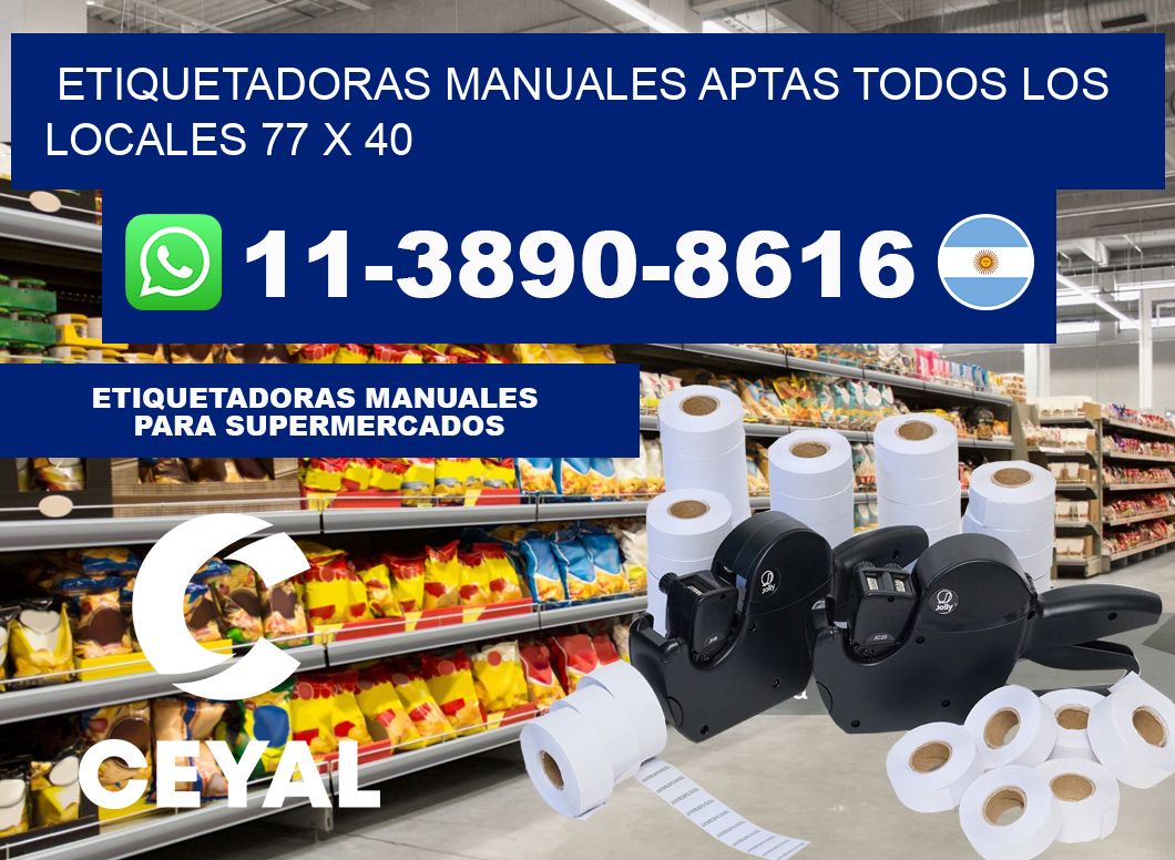etiquetadoras manuales aptas todos los locales 77 x 40