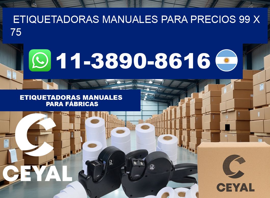 etiquetadoras manuales para precios 99 x 75