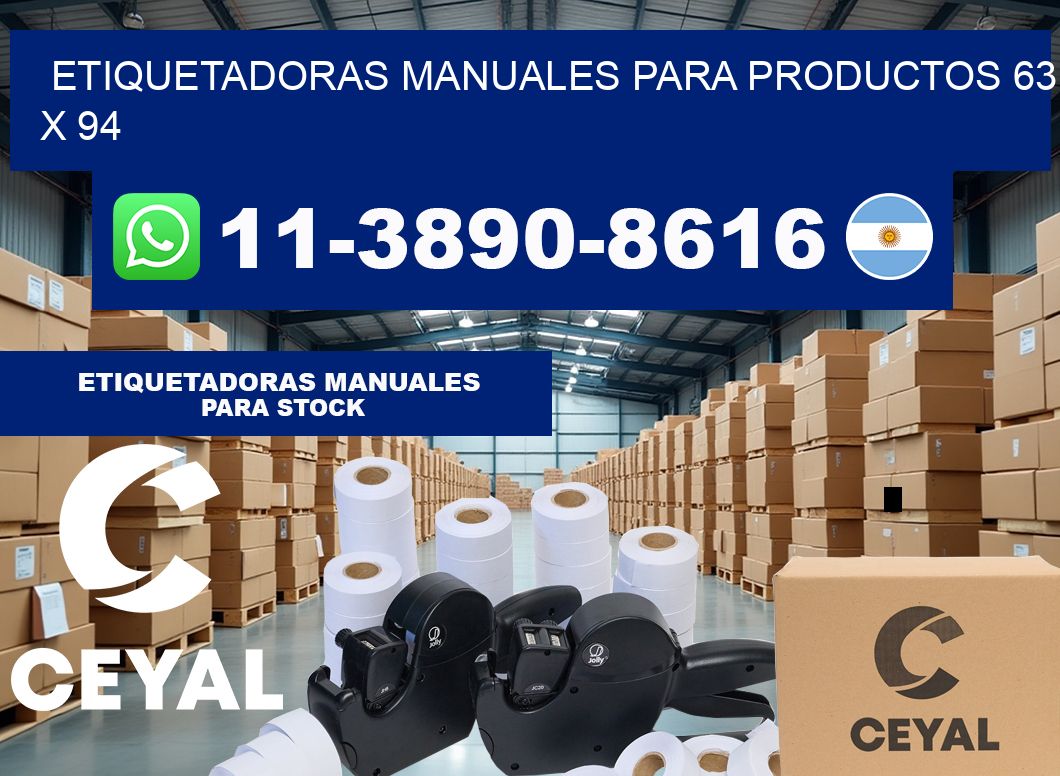 etiquetadoras manuales para productos 63 x 94