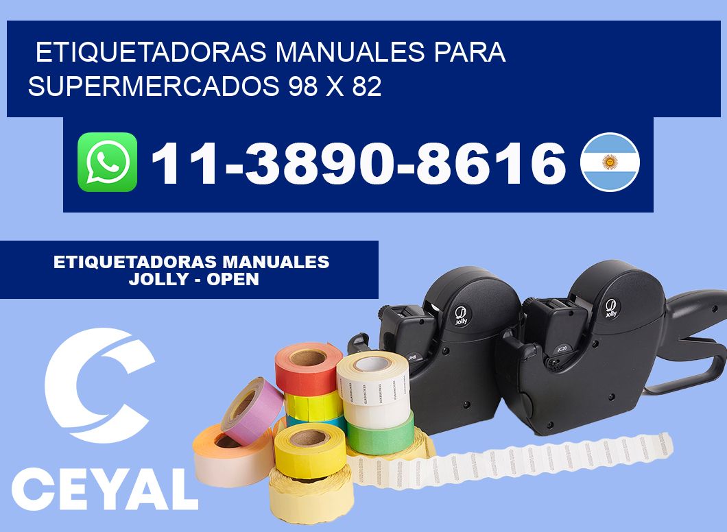 etiquetadoras manuales para supermercados 98 x 82