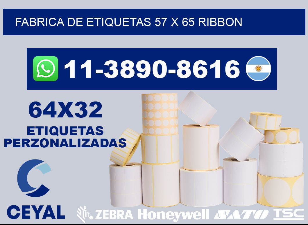 fabrica de etiquetas 57 x 65 ribbon