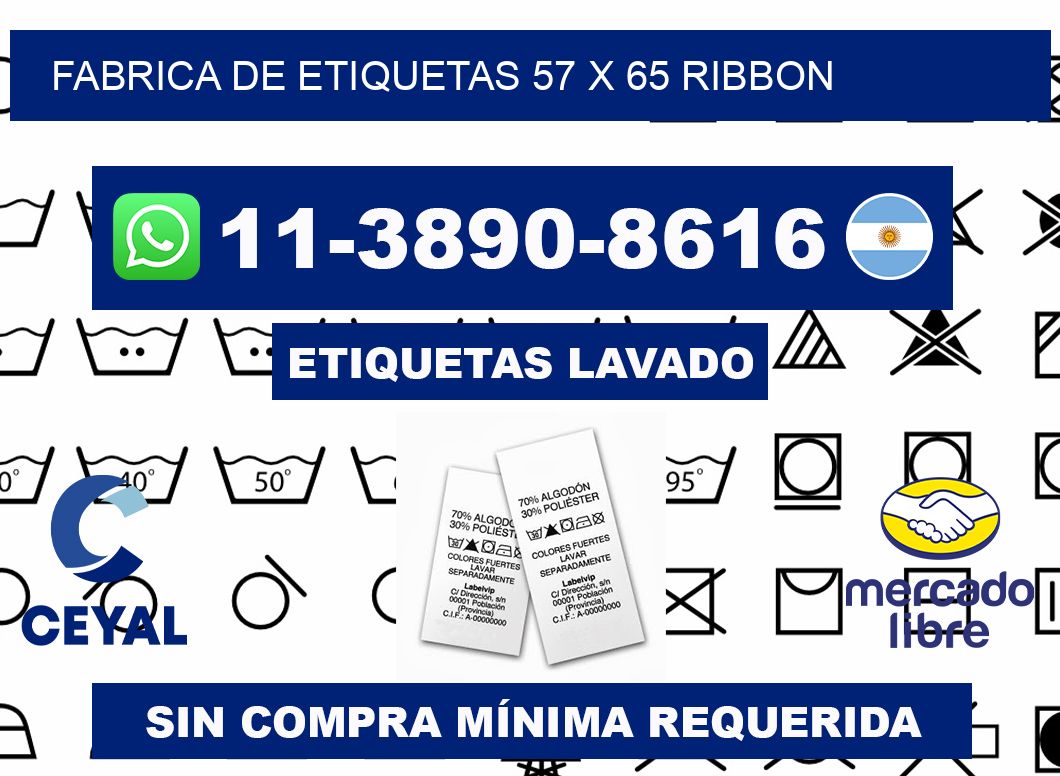 fabrica de etiquetas 57 x 65 ribbon