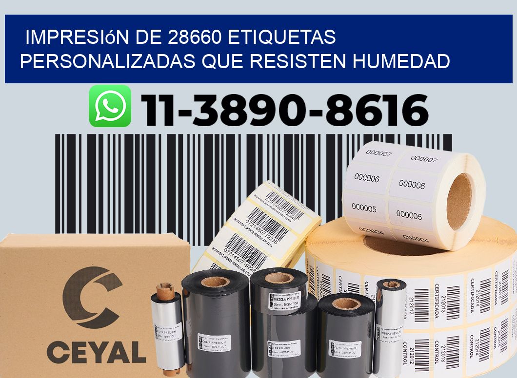 impresión de 28660 etiquetas personalizadas que resisten humedad