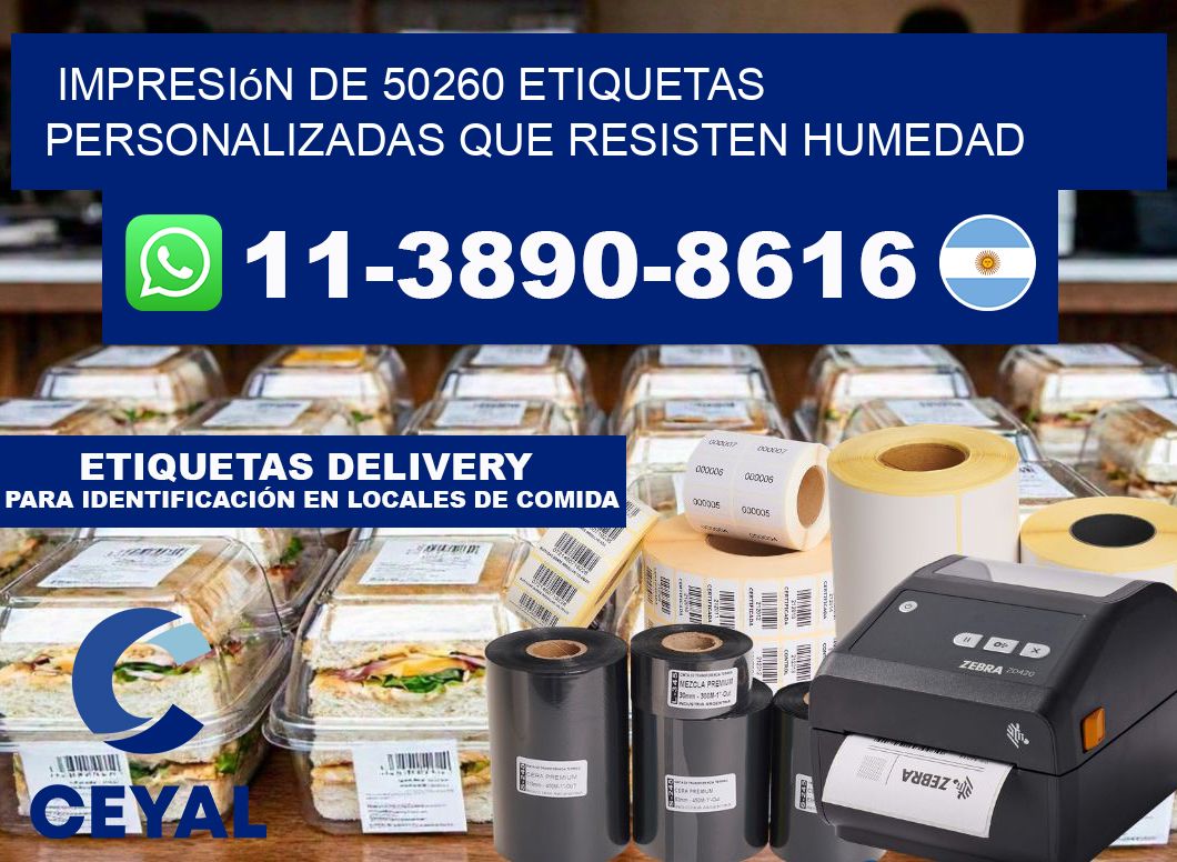 impresión de 50260 etiquetas personalizadas que resisten humedad