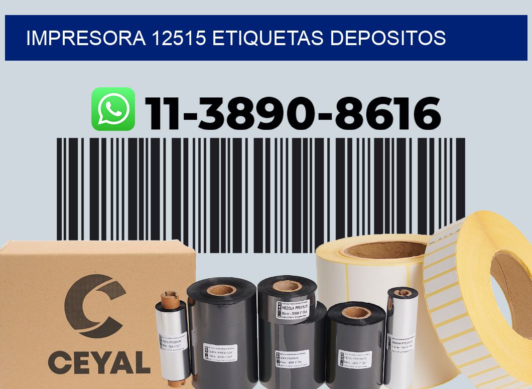 impresora 12515 etiquetas depositos