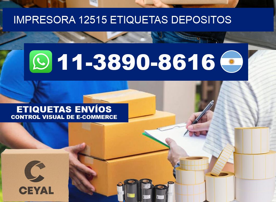 impresora 12515 etiquetas depositos