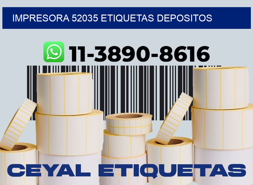impresora 52035 etiquetas depositos