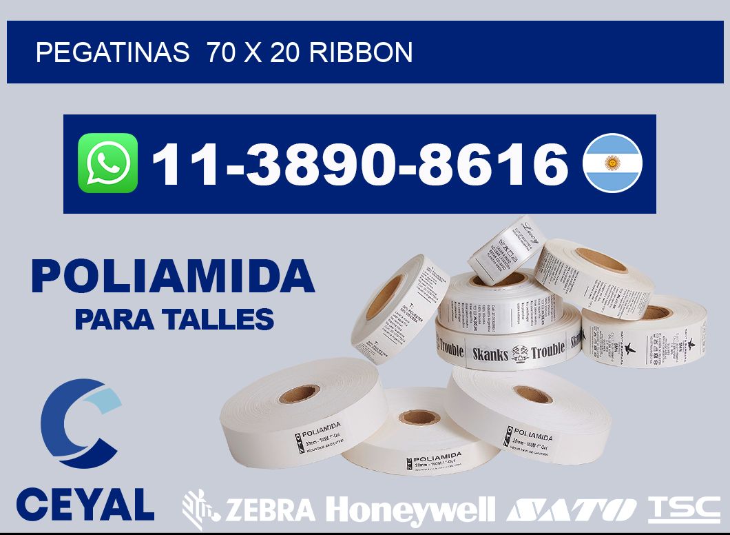 pegatinas  70 x 20 ribbon