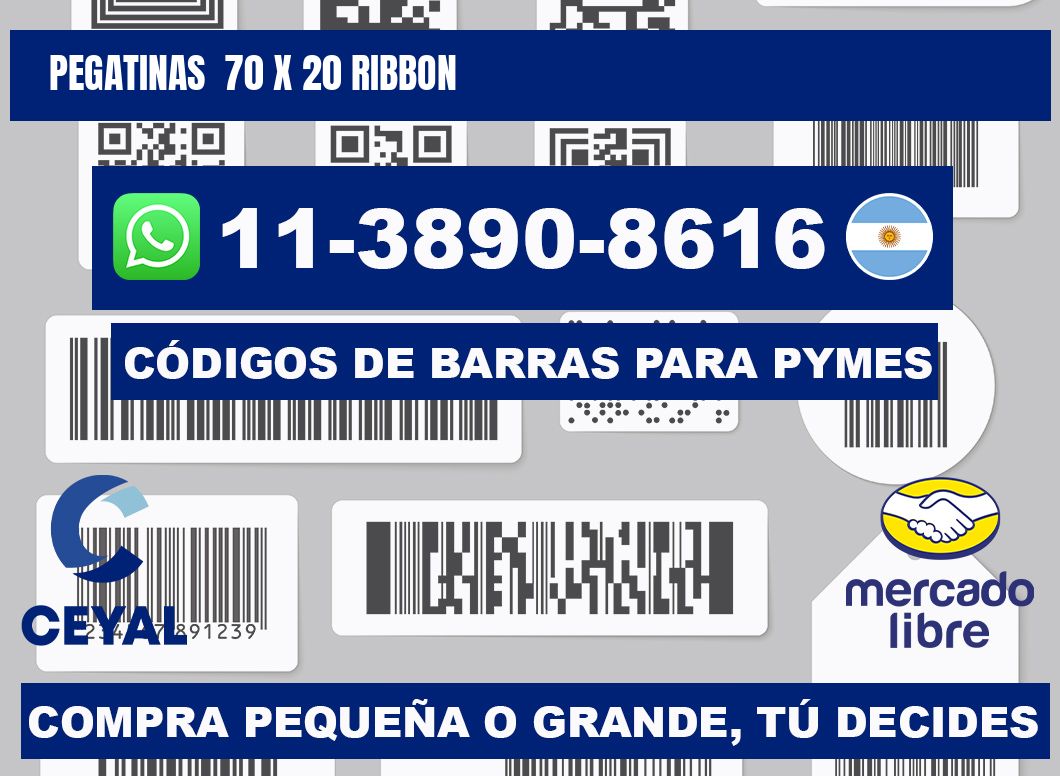 pegatinas  70 x 20 ribbon