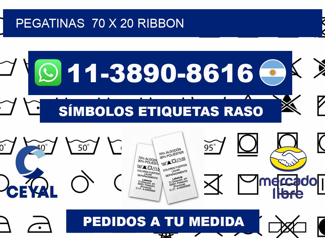 pegatinas  70 x 20 ribbon