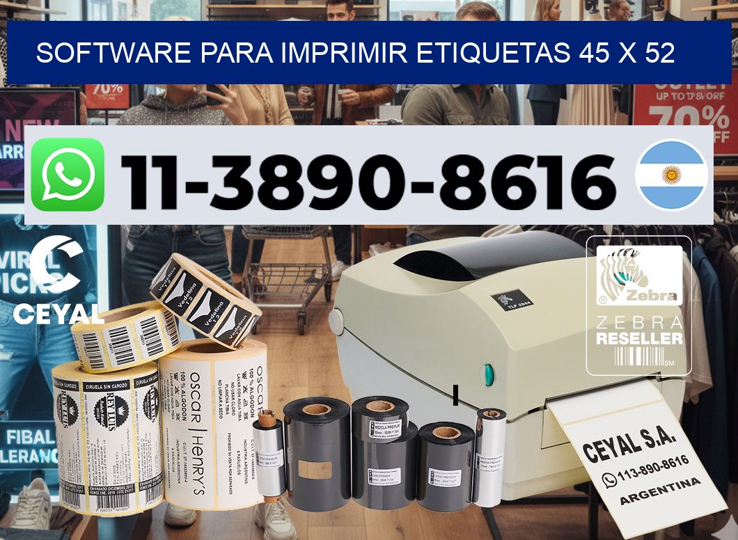 software para imprimir etiquetas 45 x 52