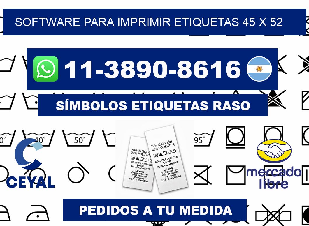 software para imprimir etiquetas 45 x 52
