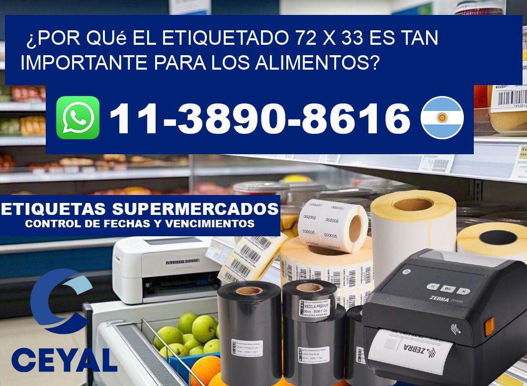 ¿Por qué el etiquetado 72 x 33 es tan importante para los alimentos?