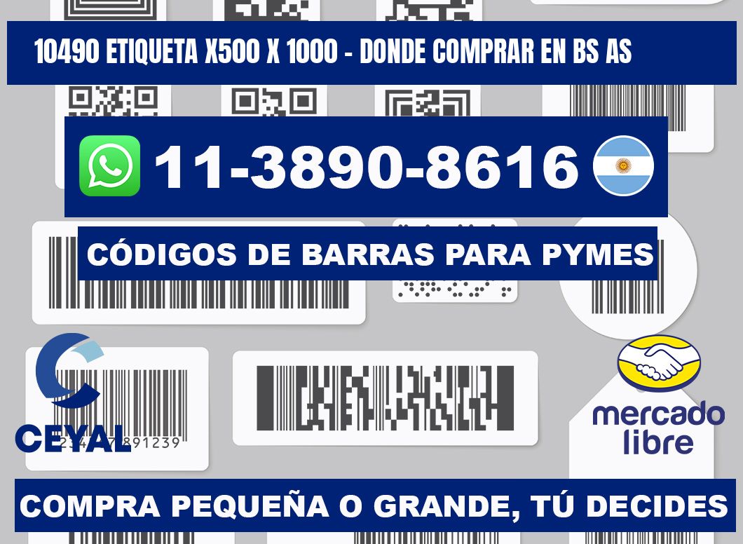 10490 etiqueta x500 x 1000 - Donde Comprar en bs as