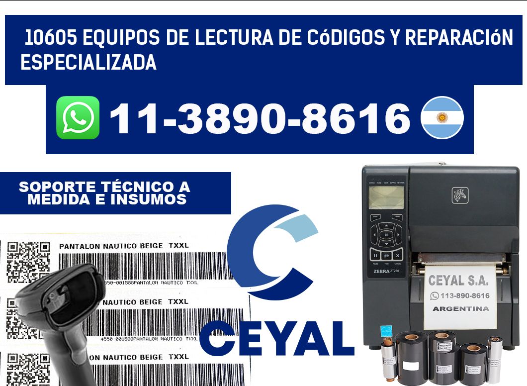 10605 Equipos de Lectura de códigos y Reparación Especializada