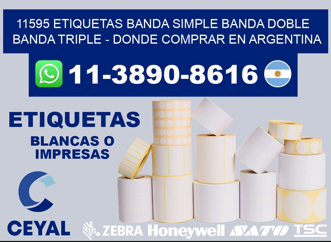 11595 etiquetas banda simple banda doble banda triple - Donde Comprar en Argentina