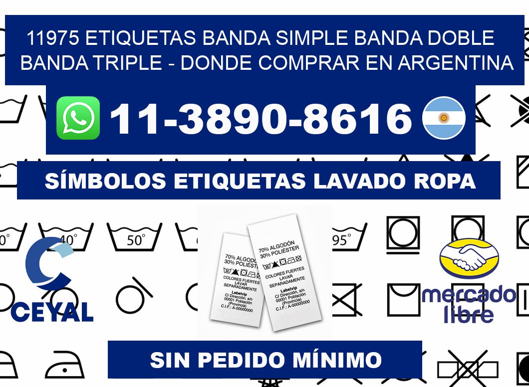 11975 etiquetas banda simple banda doble banda triple - Donde Comprar en Argentina