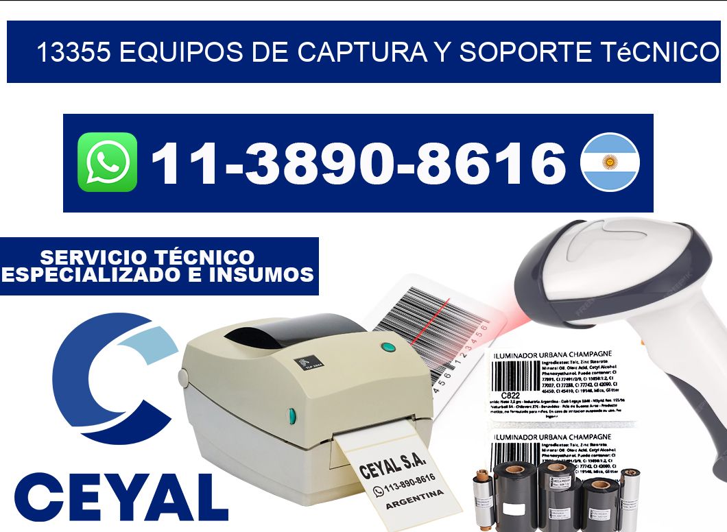 13355 Equipos de Captura y Soporte Técnico