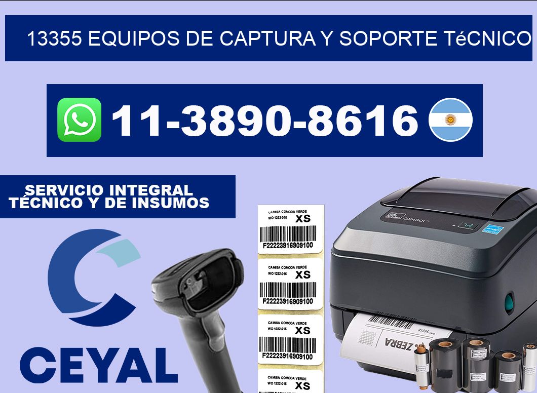 13355 Equipos de Captura y Soporte Técnico
