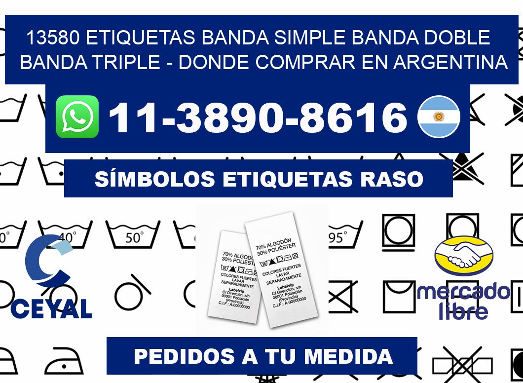 13580 etiquetas banda simple banda doble banda triple - Donde Comprar en Argentina