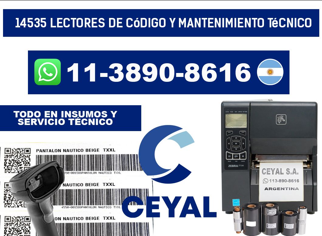 14535 Lectores de Código y Mantenimiento Técnico