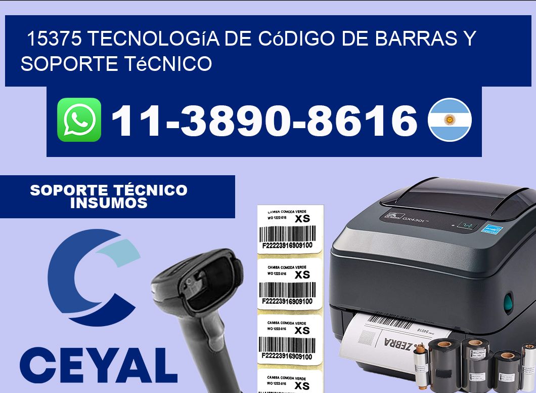 15375 Tecnología de Código de Barras y Soporte Técnico