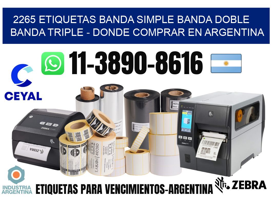 2265 etiquetas banda simple banda doble banda triple - Donde Comprar en Argentina