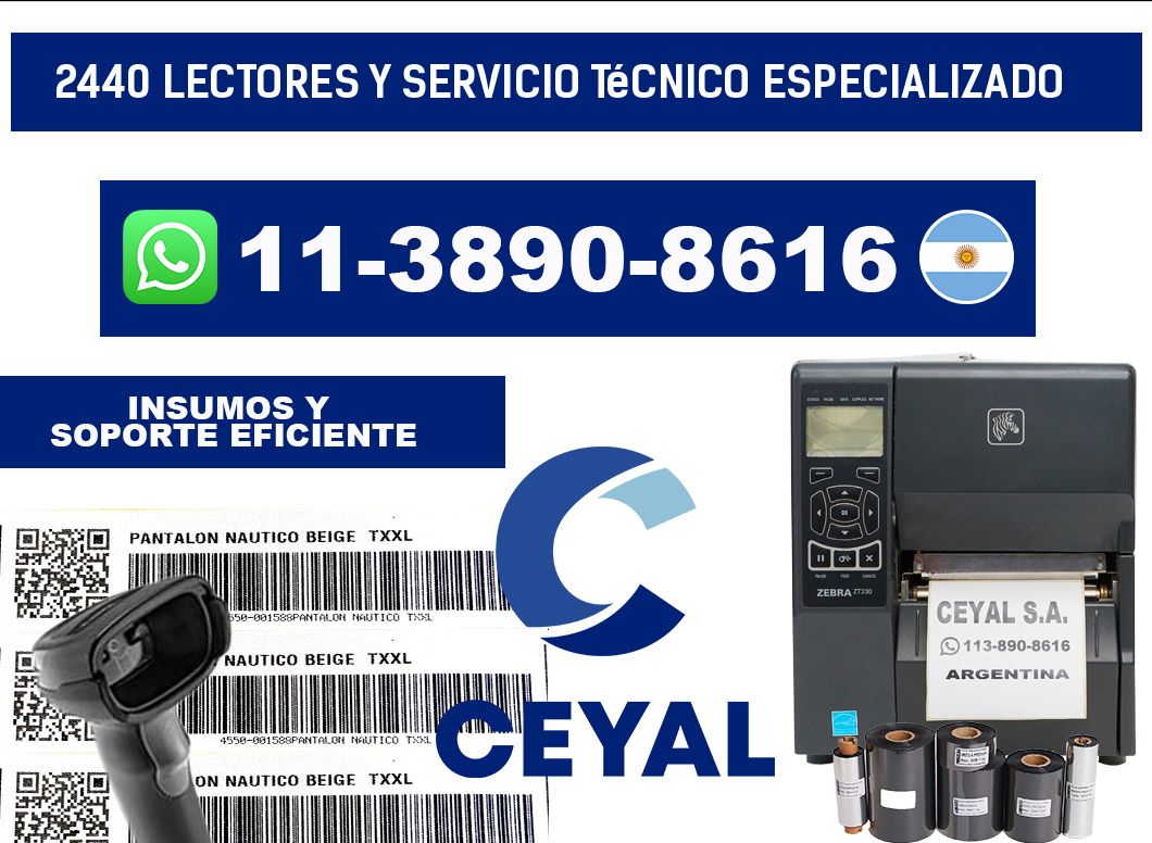 2440 Lectores y Servicio Técnico Especializado