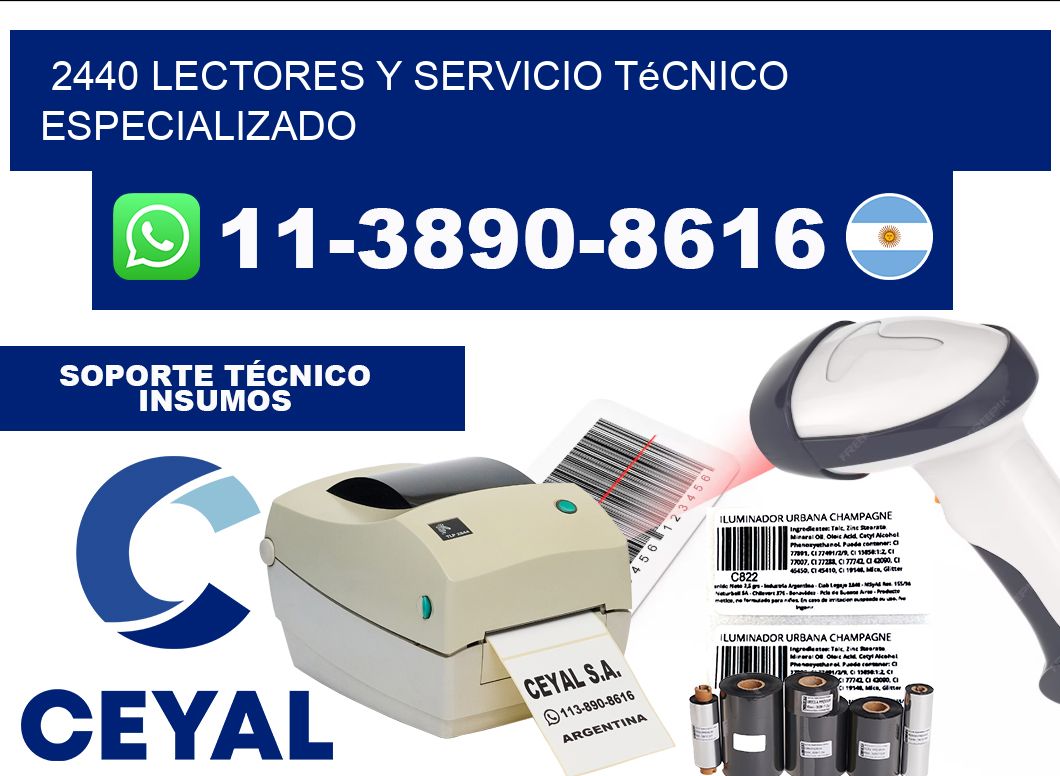 2440 Lectores y Servicio Técnico Especializado