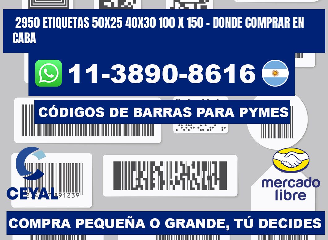 2950 etiquetas 50x25 40x30 100 x 150 - Donde Comprar en Caba