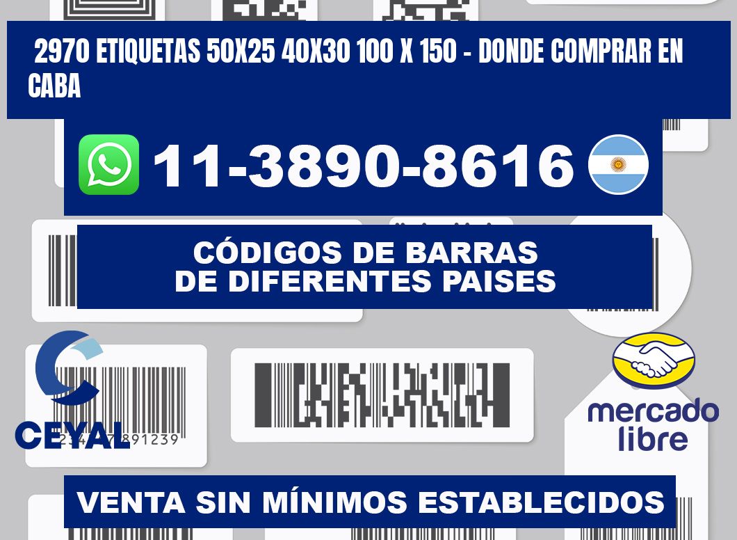 2970 etiquetas 50x25 40x30 100 x 150 - Donde Comprar en Caba