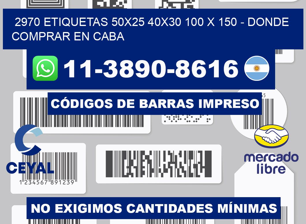 2970 etiquetas 50x25 40x30 100 x 150 - Donde Comprar en Caba