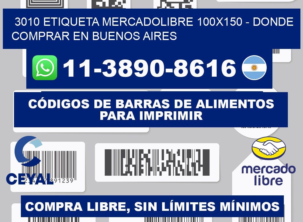 3010 etiqueta MercadoLibre 100x150 - Donde Comprar en Buenos Aires