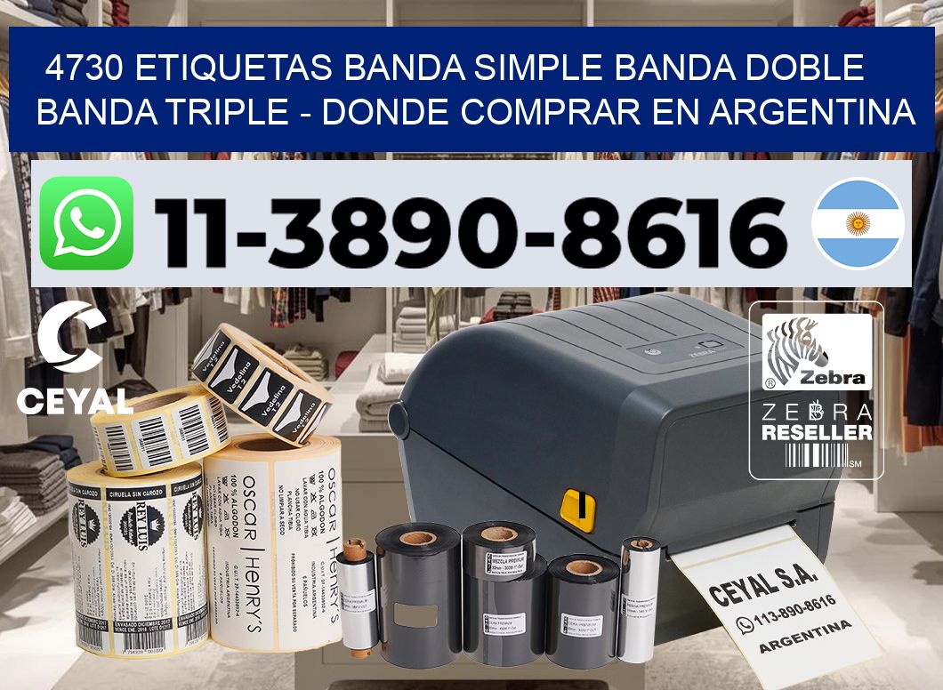 4730 etiquetas banda simple banda doble banda triple – Donde Comprar en Argentina